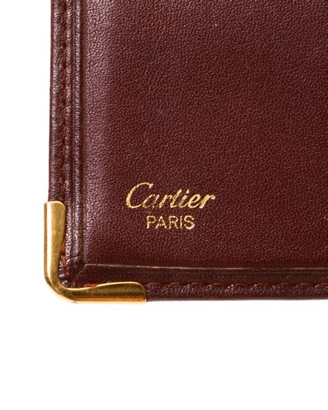 cartier wallet vintage|cartier leather wallet.